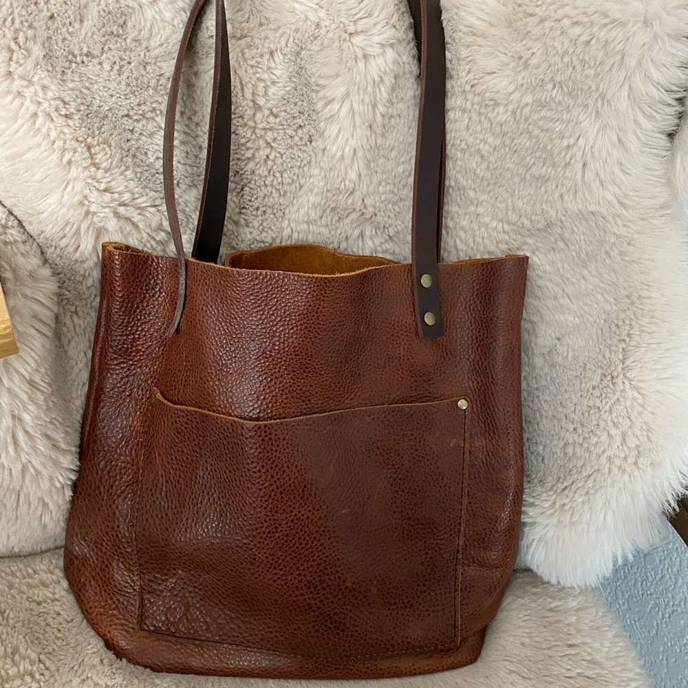 Portland leather tote